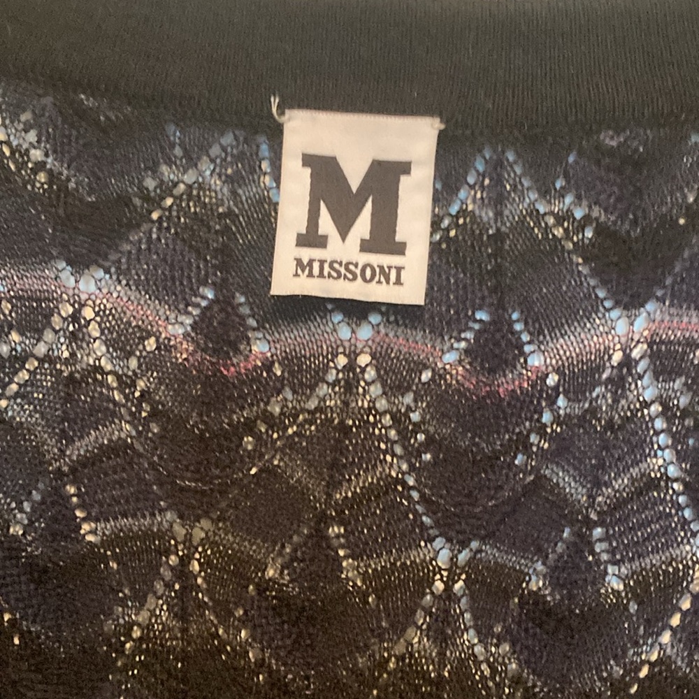 M MISSONI V-neck Classic Knit Mini Dress, size 42/US 6 - Picture 4 of 10